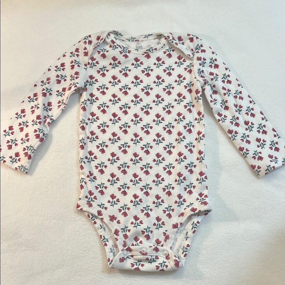 Charming Floral Long Sleeve Bodysuit